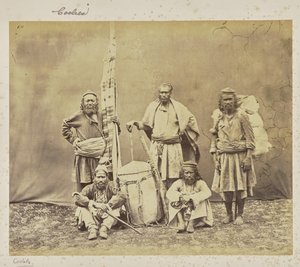 [Vuoristotyöntekijät Shimlassa khiltojen ja dandyn kanssa] tekijältä Samuel Bourne