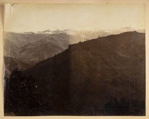 Vuoristomaisema Darjeelingissa,  