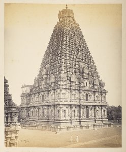 Suuri pagodi, Tanjore, valleilta tekijältä Samuel Bourne