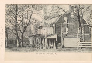 Red Lion Inn. Torresdale, Pa. (s/w-kuva). tekijältä Samuel Castner