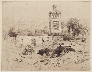 Moskeijan rauniot, Tlemcen, Algeria tekijältä Samuel Colman