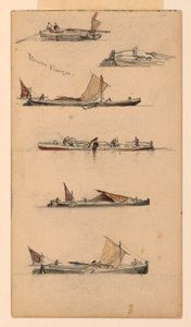 Thames Proomut tekijältä Samuel Colman