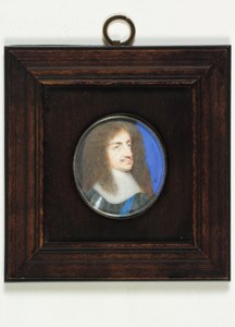 Kaarle II (akvarelli vellum) tekijältä Samuel Cooper