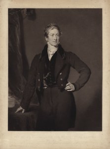 Sir Robert Peel, englantilainen konservatiivipoliitikko ja pääministeri (kaiverrus). tekijältä Samuel Cousins