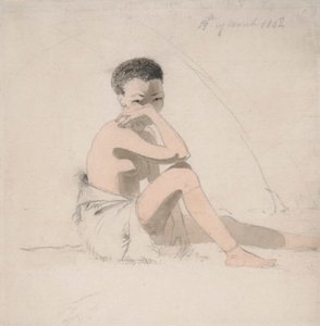 Korah tyttö istuu tekijältä Samuel Daniell