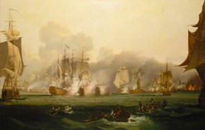 Trafalgarin taistelu, 21. lokakuuta 1805, 1800-luvun alku (öljy kankaalle).
