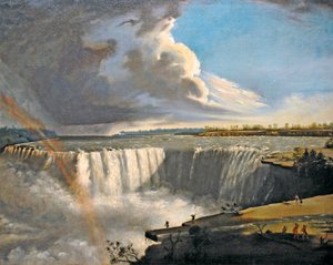Niagaran putoukset Table Rockista, 1835
