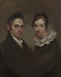 Pastori (1789-1869) ja rouva Hiram Bingham (Sybil Mosely, k. 1848). tekijältä Samuel Finley Breese Morse