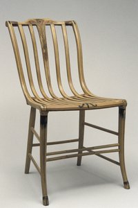Sivutuoli, c. 1808-1812 (koivu, tammipyökki, maali) tekijältä Samuel Gragg