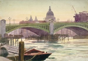 Southwark Bridge, Lontoo, 1930 tekijältä Samuel Harry Hancock
