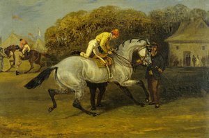 Jockey-asennus (öljy kankaalle) tekijältä Samuel Henry Alken