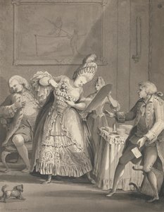 Englantilainen nainen Pariisissa tekijältä Samuel Hieronymus Grimm