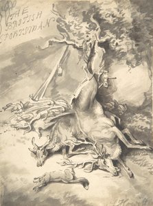 Suunnittelu brittiläisen urheilijan etuosaan, n. 1812. tekijältä Samuel Howitt