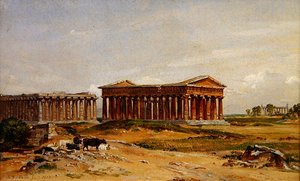 Paestumin rauniot tekijältä Samuel James Ainsley