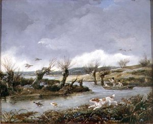 Ankkaammunta (öljy kankaalle)