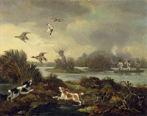 Ankkaammunta, n. 1820-45 (öljy kankaalle)