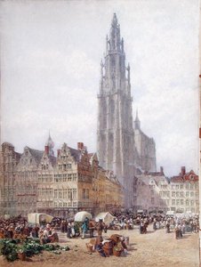 Grande Place, Antwerpen tekijältä Samuel John Hodson
