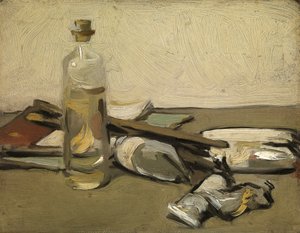Still Life: Paint Tubes, n. 1903 (öljy paneelille) tekijältä Samuel John Peploe