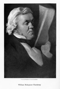 William Makepeace Thackeray, englantilainen kirjailija, v. 1864.