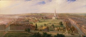 Birmingham St. Philipin kirkon kupolista, 1821