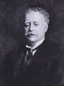 Henry Woodsin muotokuva (väri litho) tekijältä Samuel Luke (after) Fildes