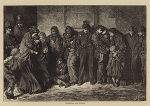 Koditon ja nälkäinen tekijältä Samuel Luke Fildes