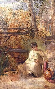 Kalastava poika tekijältä Samuel Palmer