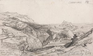 Sivu Cornish Sketchbookista: Cornwall 32 tekijältä Samuel Palmer