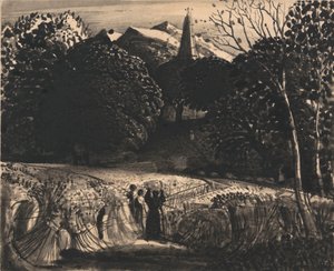Milharal e Igreja por Moonlightfinnish tekijältä Samuel Palmer