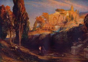 "Emily ja Valancourt Chateau Le Blancissa: Lady Foix kuulee tohtori Foixista, Udolphon mysteerit" tekijältä Samuel Palmer