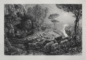 Moeris ja Galatea tekijältä Samuel Palmer