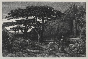Cypress Grove, 1883. tekijältä Samuel Palmer