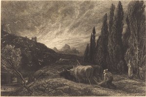 Varhainen kyntäjä tekijältä Samuel Palmer