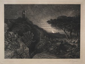 Yksinäinen torni tekijältä Samuel Palmer