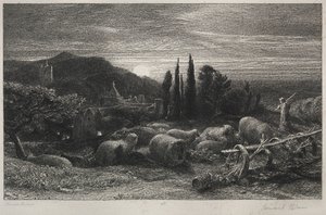 Nouseva Kuu tekijältä Samuel Palmer