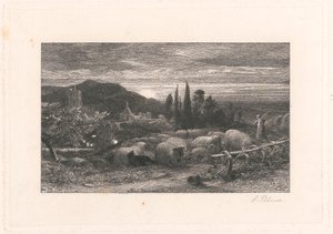 Nouseva Kuu tekijältä Samuel Palmer
