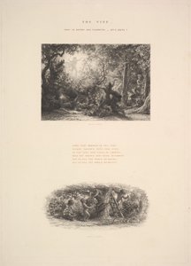Viiniköynnös eli pullea Bacchus, 1880. tekijältä Samuel Palmer