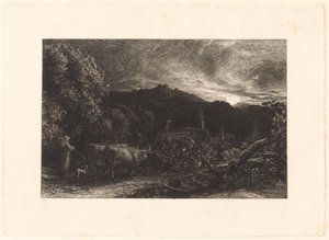 Väsynyt kyntäjä tekijältä Samuel Palmer
