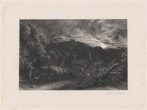 Väsynyt kyntäjä tekijältä Samuel Palmer