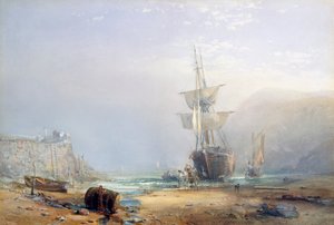 Sumuinen aamu Devonin rannikolla, 1853