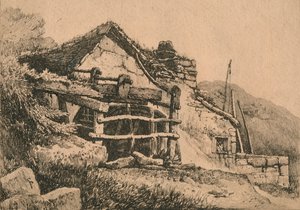 Tintagelissa, 1816 tekijältä Samuel Prout