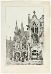 Hotel de Ville, Brunswick tekijältä Samuel Prout