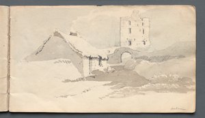 Luonnoskirja: Norham, 1814. tekijältä Samuel Prout