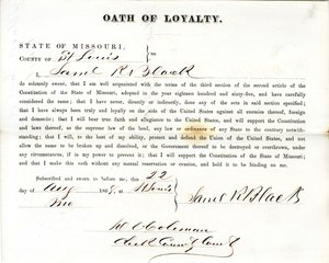 Uskollisuusvala: Samuel R. Black Missourista, St.Louisin kreivikunta tekijältä Samuel R. Black
