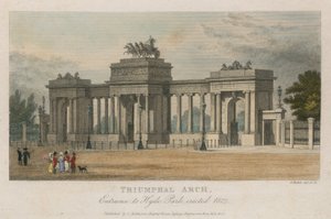 Riemukaari, sisäänkäynti Hyde Park Corneriin Lontooseen, pystytetty 1827