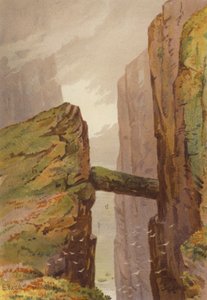 Pohjois-Irlanti, Harmaan miehen polku, Fair Head, Antrimin kreivikunta (väri litho) tekijältä Samuel Read