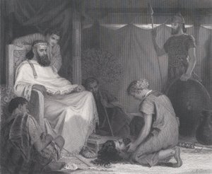 David Brought Before Saul, Art Journalista, vastapäätä s. 100, huhtikuu 1871. tekijältä Samuel S. Smith