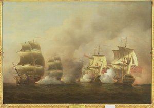 Action Off the Cape of Good Hope, 9. maaliskuuta tekijältä Samuel Scott
