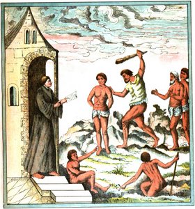 Champlain Länsi-Intia levy LXI - Kertomus intiaaneista