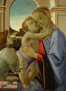 Madonna und Kind mit anbetendem Engel, ca. 1468